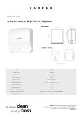 CARPEX OPTİMA AUTOCUT KAĞIT HAVLU MAKİNESİ BEYAZ