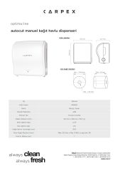 CARPEX OPTİMA AUTOCUT KAĞIT HAVLU MAKİNESİ SİYAH