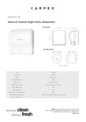 CARPEX OPTİMA AUTOCUT KAĞIT HAVLU MAKİNESİ SİYAH