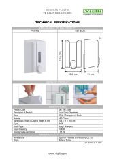 VİALLİ S4T 1000 ML.ŞEFFAF SIVI SABUN DİSPENSERİ
