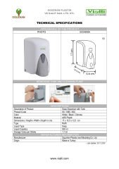VİALLİ S5 500 ML.BEYAZ SIVI SABUN DİSPENSERİ