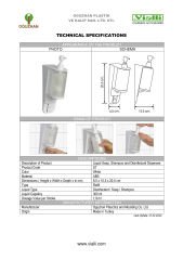 VİALLİ S7 300ML.SABUN ŞAMPUAN VE DEZENFEKTAN DİSPENSERİ