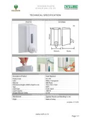 VİALLİ F4T 1000 ML.ŞEFFAF KÖPÜK SABUN DİSPENSERİ