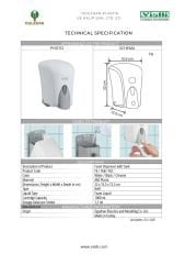 VİALLİ F6 1000 ML.BEYAZ KÖPÜK SABUN DİSPENSERİ