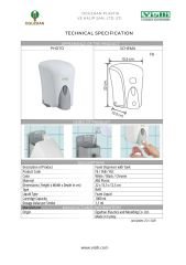 VİALLİ F6 1000 ML.BEYAZ KÖPÜK SABUN DİSPENSERİ