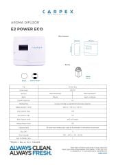 CARPEX E2 POWER KOKU MAKİNESİ + SEÇENEKLİ KOKU KARTUŞU 125ML.