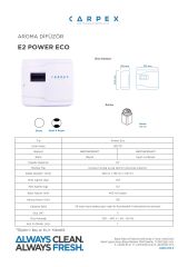CARPEX E2 POWER KOKU MAKİNESİ + GİNGER FLOWERS KOKU KARTUŞU 125ML.