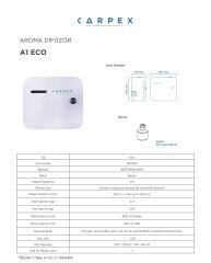 CARPEX A1 ECO GENİŞ ALAN KOKU MAKİNESİ