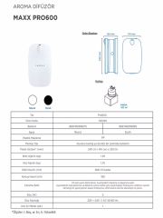 CARPEX MAXX PRO 600 KOKU MAKİNESİ SİYAH + CRİSTAL LOVELY KOKU KARTUŞU 120ML.