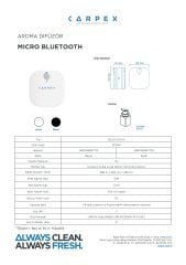 CARPEX MİCRO BLUETOOTH KOKU MAKİNESİ BEYAZ